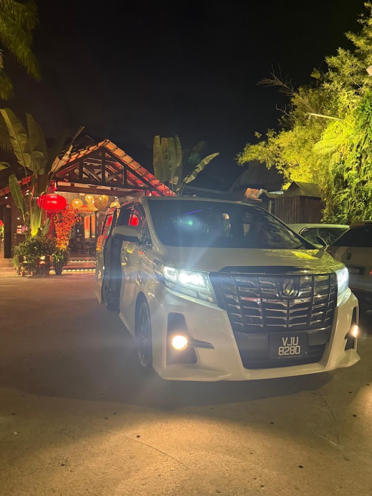 Alphard on a night pick-up in Penang